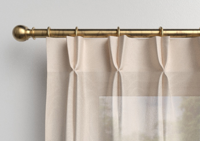 Pavia Voile, Peach Blush - Made to Measure Curtains - Image 10